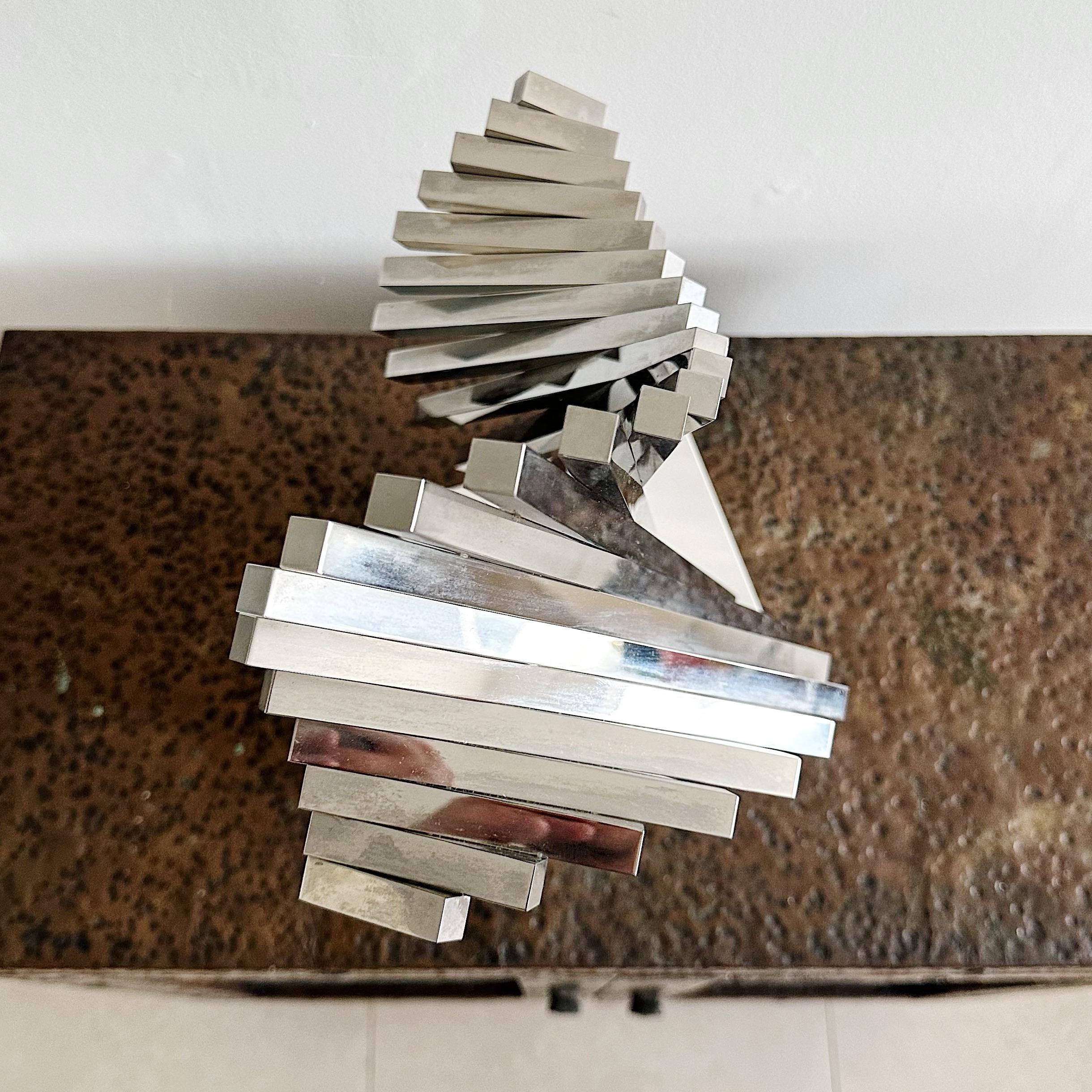 David Lee Brown (1939-2016) Scultura astratta in acciaio inossidabile, America, anni '70 in vendita 1
