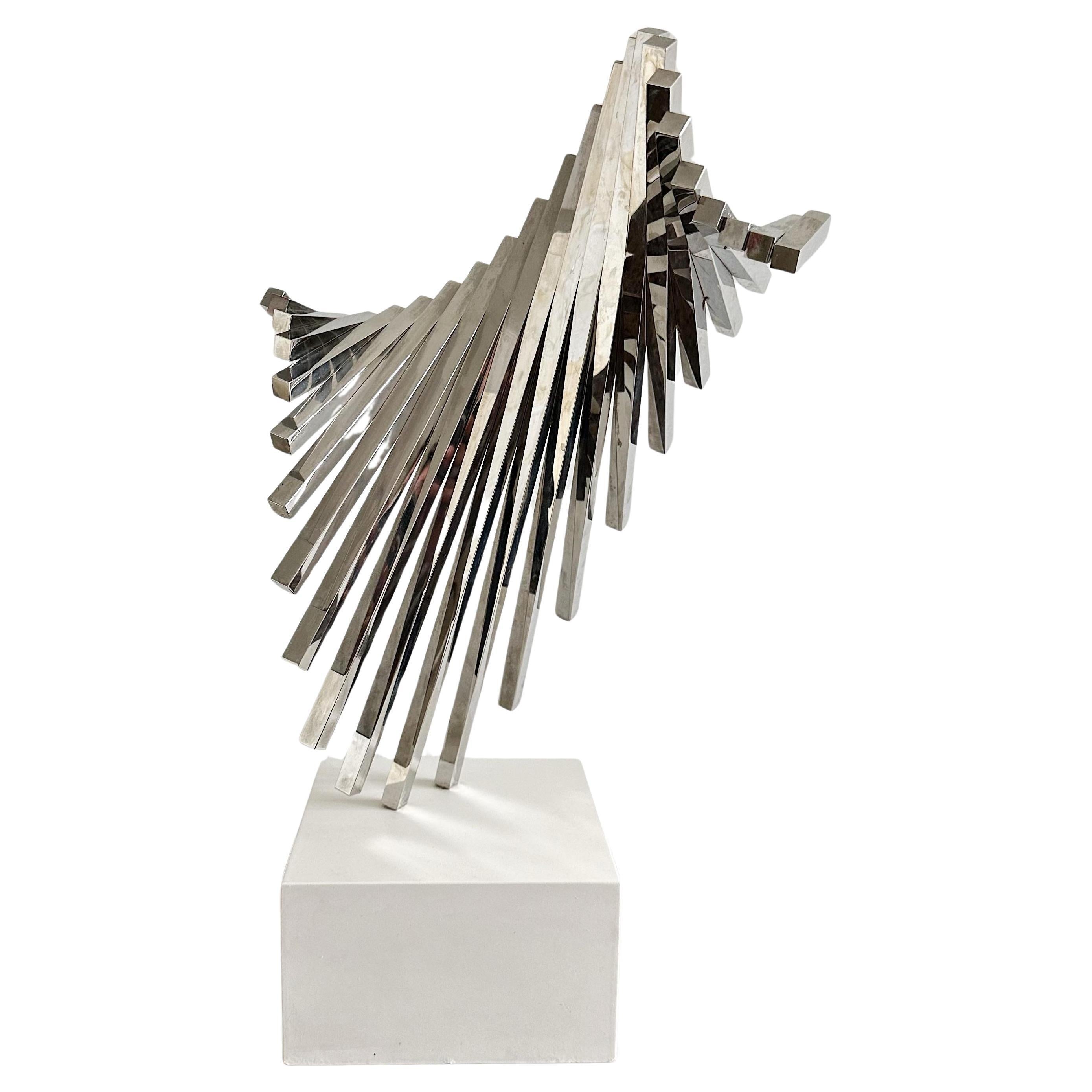 David Lee Brown (1939-2016) Abstract Stainless Steel Sculpture, American, 1970s