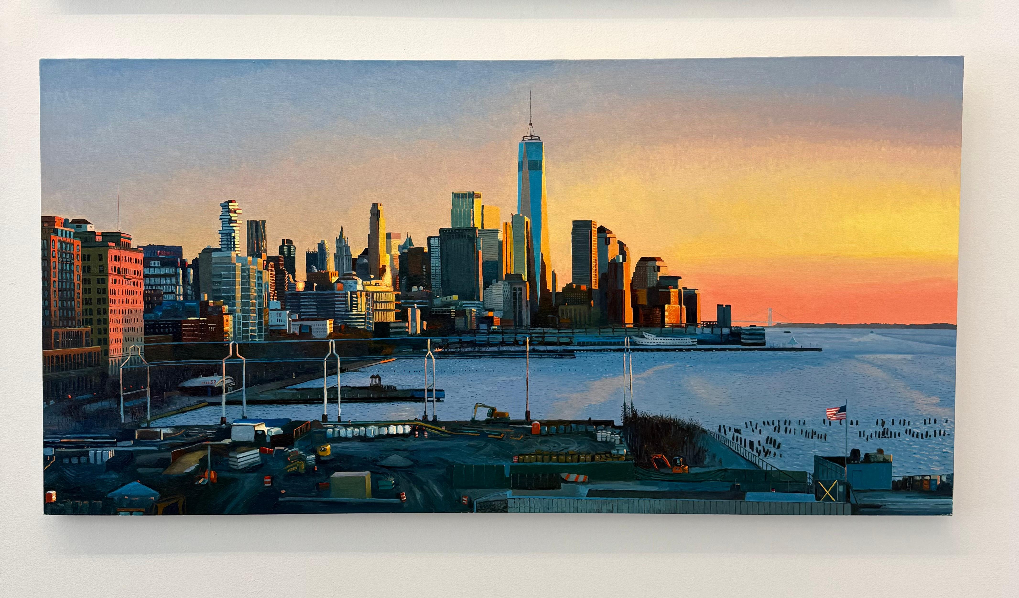 Entre Piers - Painting de David Leonard