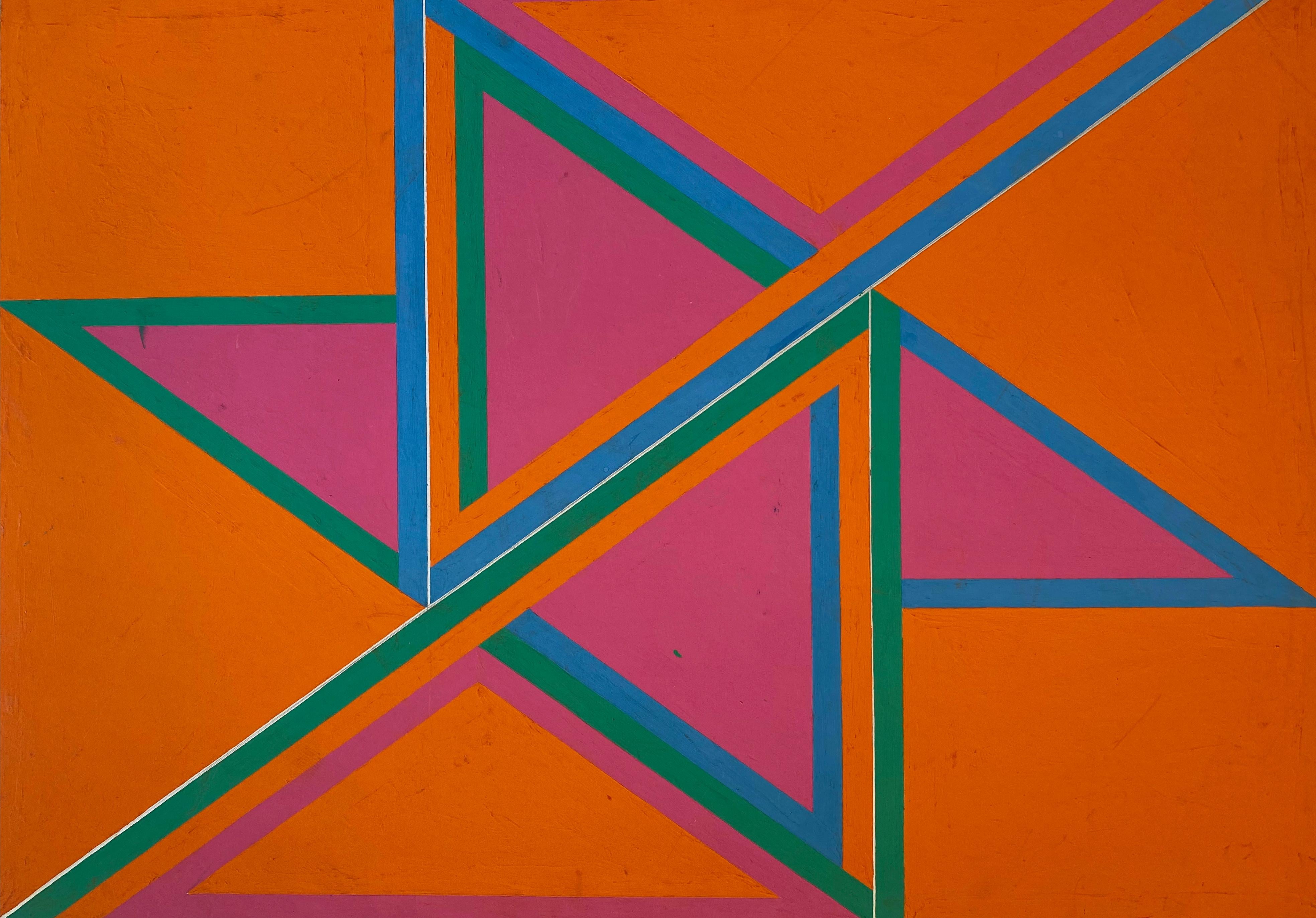 Komposition Nr. 7, Abstrakte geometrische Komposition von David Leverett im Angebot 1