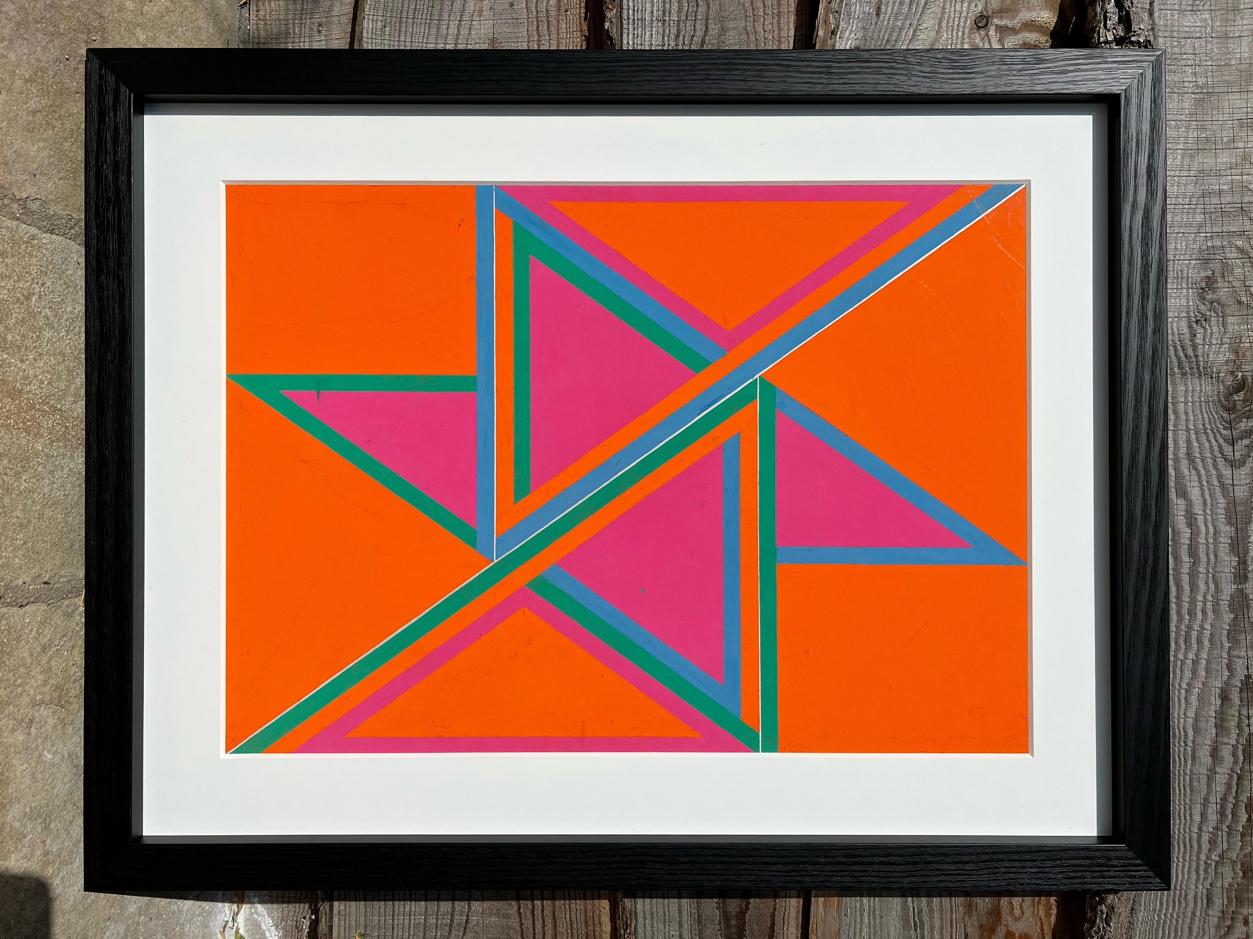 Komposition Nr. 7, Abstrakte geometrische Komposition von David Leverett im Angebot 2