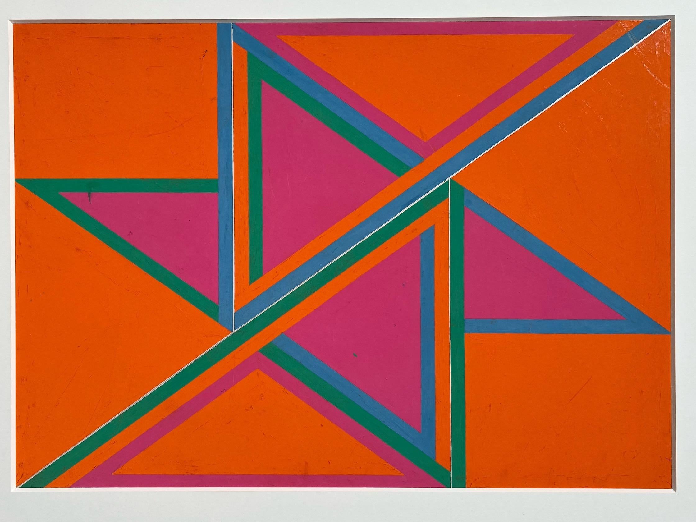 Composition n° 7, composition géométrique abstraite de David Leverett