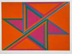 Composition n° 7, composition géométrique abstraite de David Leverett