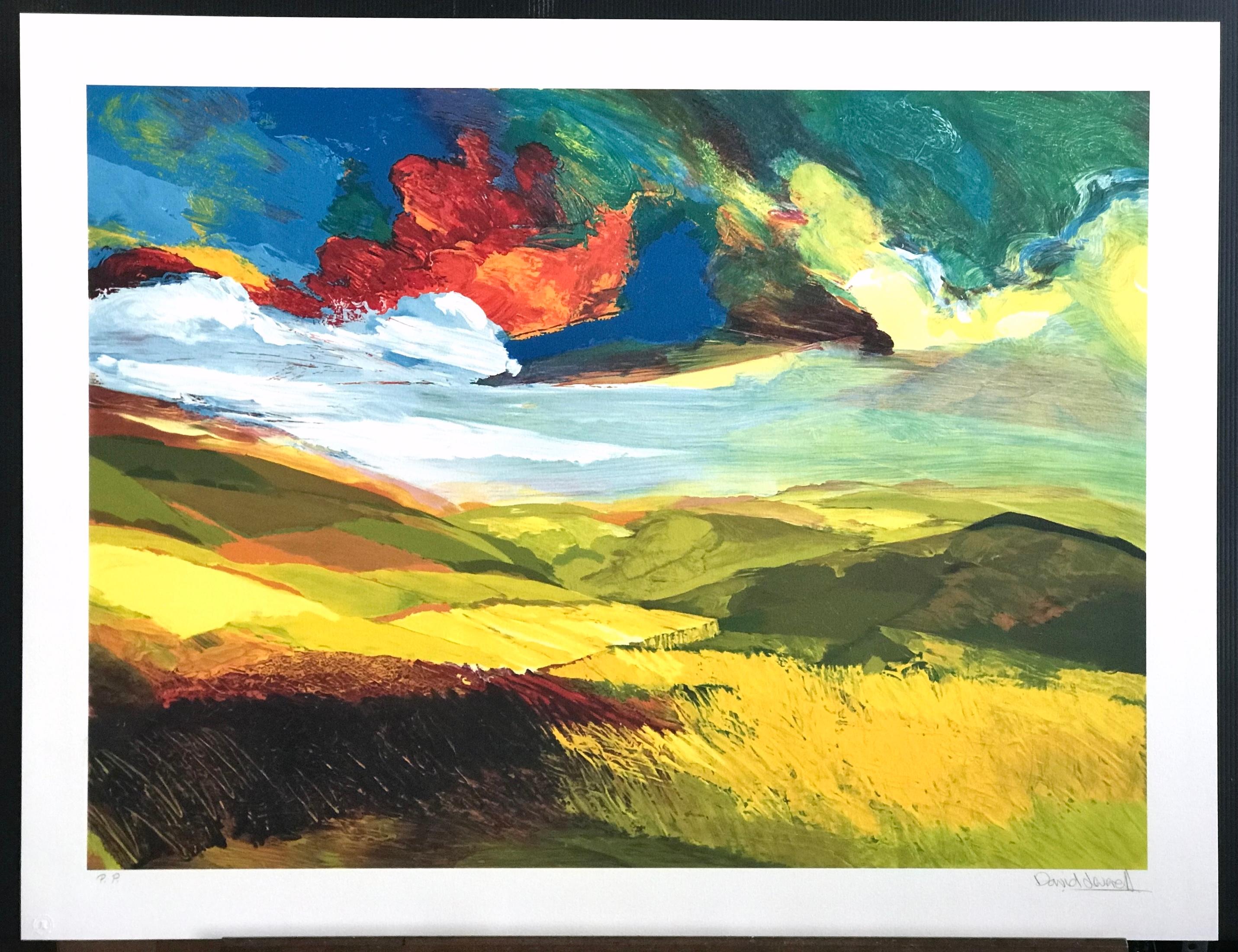 AFFIRMATION is a hand drawn limited edition lithograph from the Sacred Garden Series of works by the British artist David Leverett(1938-2020), printed using hand lithography techniques on archival printmaking paper 100% acid free. AFFIRMATION is a