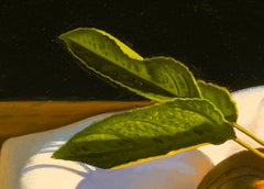 Nature morte avec pomme sur toile
