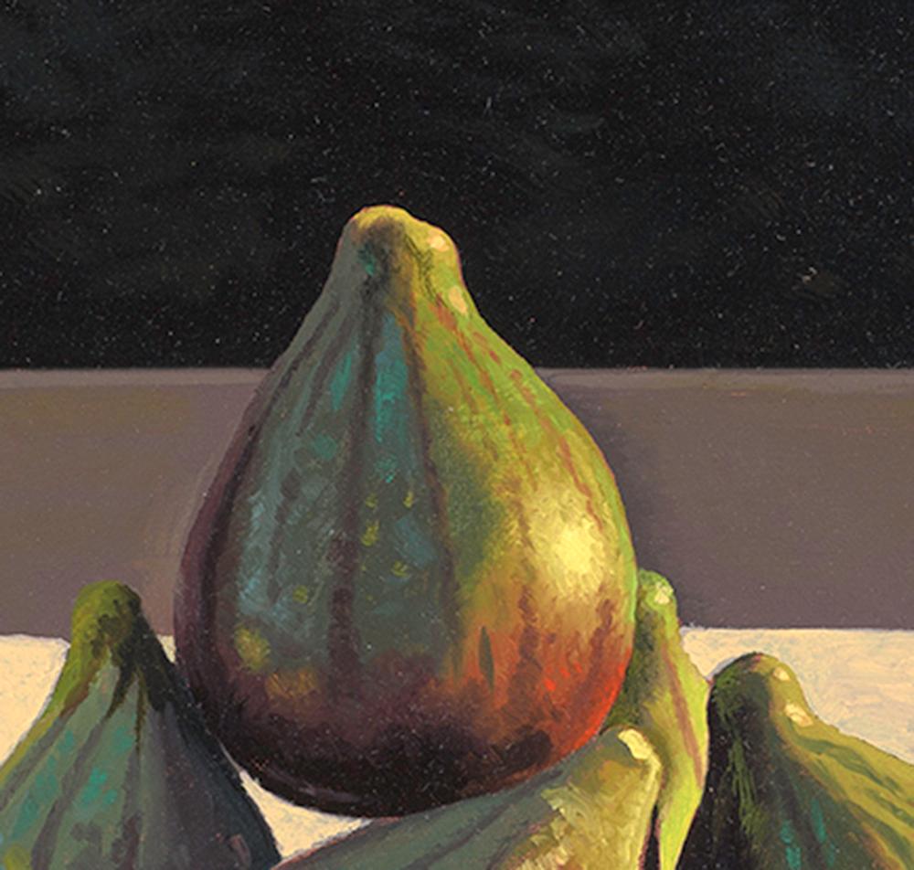Still Life with Figs on Cloth  - Painting by David Ligare