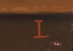 Nature morte avec pêche sur toile