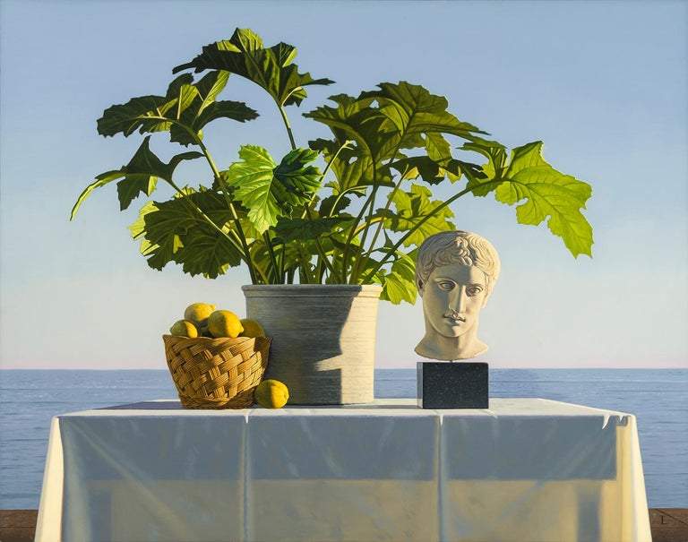 David Ligare Still-Life Painting - Still Life with Polykleitian Head and Ancathus