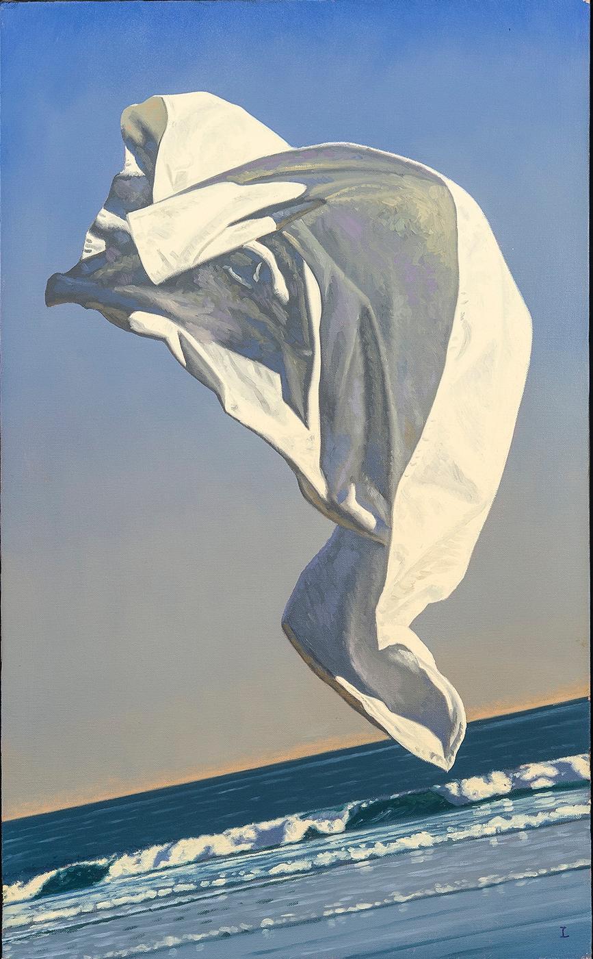 Thrown Drapery (Redux) Study 1  - Painting by David Ligare