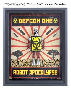 "Defcon One" (2024) de David Lipson, escultura original en técnica mixta