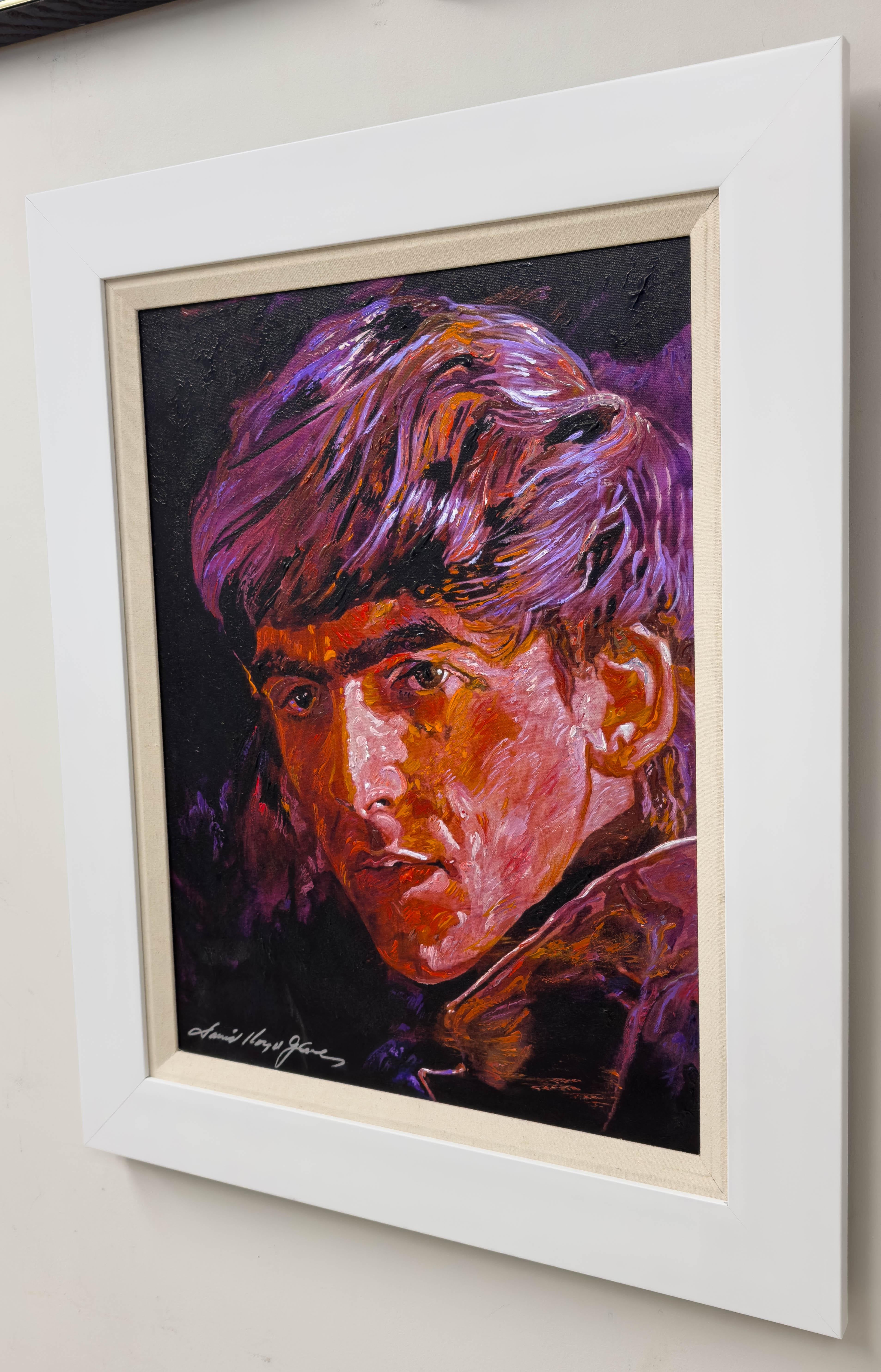 David Llyod Glover Beatle George Harrison Print on Canvas Limited Edition Signed For Sale 1
