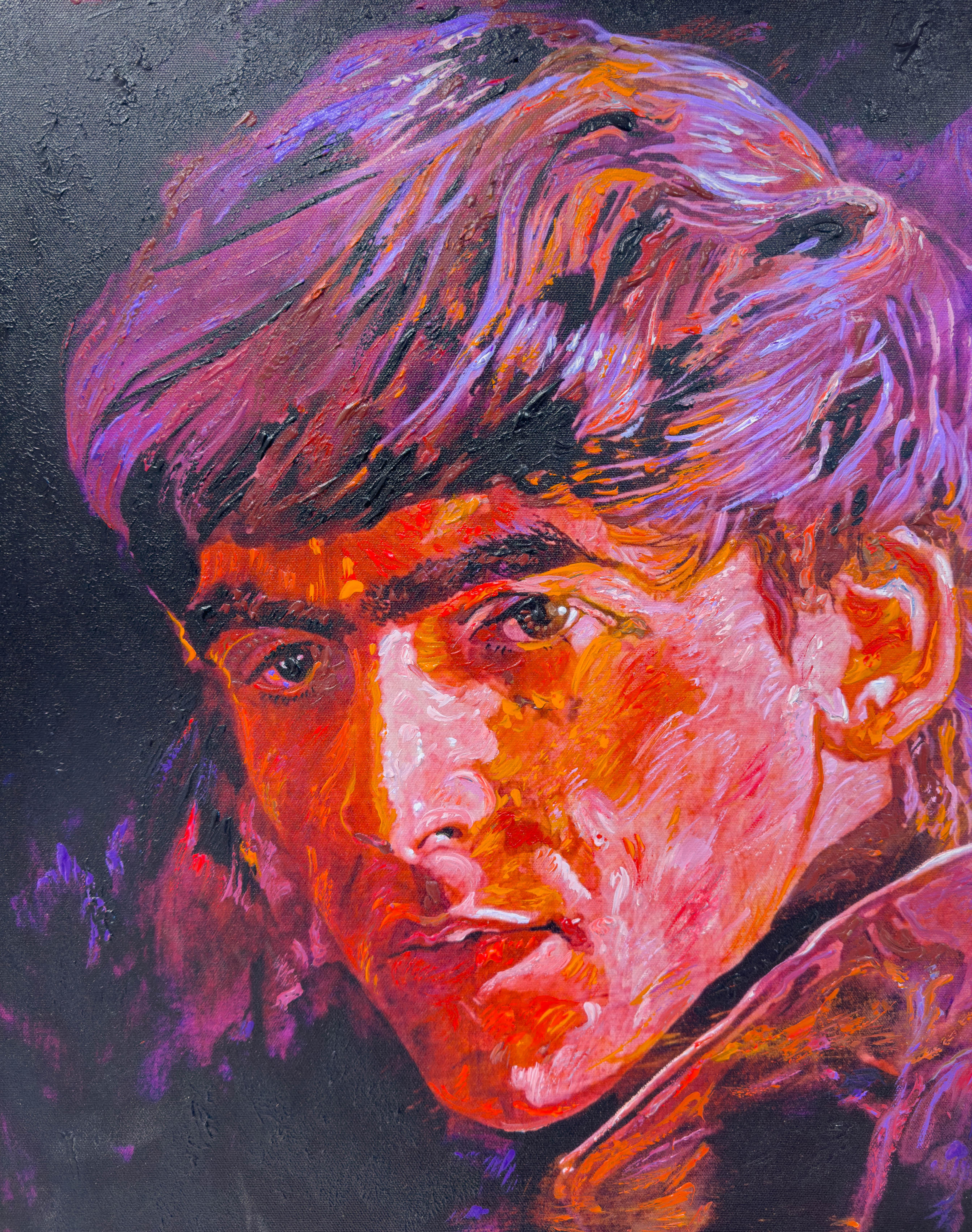 David Llyod Glover Beatle George Harrison Print on Canvas Limited Edition Signed For Sale 3
