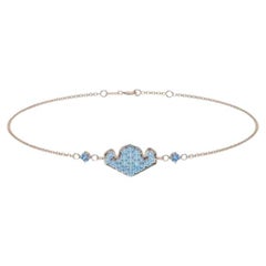 David Locco Bracciale Alma Blu in oro 18 carati sostenibile