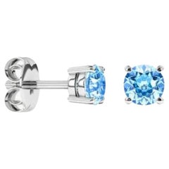 David Locco Earrings 5C Sustainable Gloss  Timeless Blue Diamonds 0.1ct