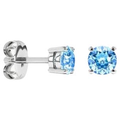 David Locco-Ohrringe 5C Sustainable Gloss  Timeless Blue Diamanten 1 ct