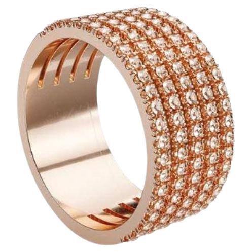 David Locco Rose Gold Heritage Five Ring 18K sustainable gold Rose Diamond For Sale