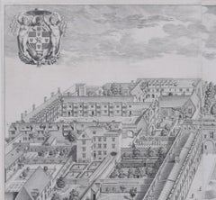 Christ Church, Oxford 1675 engraving by David Loggan