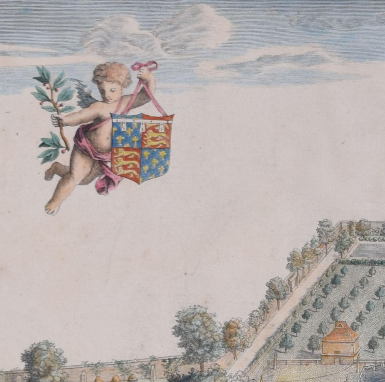 Christ's College, Cambridge 1690 gravure de David Loggan en vente 1