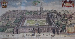 David Loggan 1675 Christ Church Oxford College Engraving 1st Edition