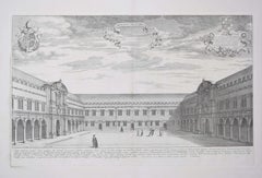 David Loggan: Canterbury Quad, St John's College, Oxford (1675 engraving)