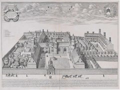 David Loggan Gonville and Caius College Cambridge engraving 1690 
