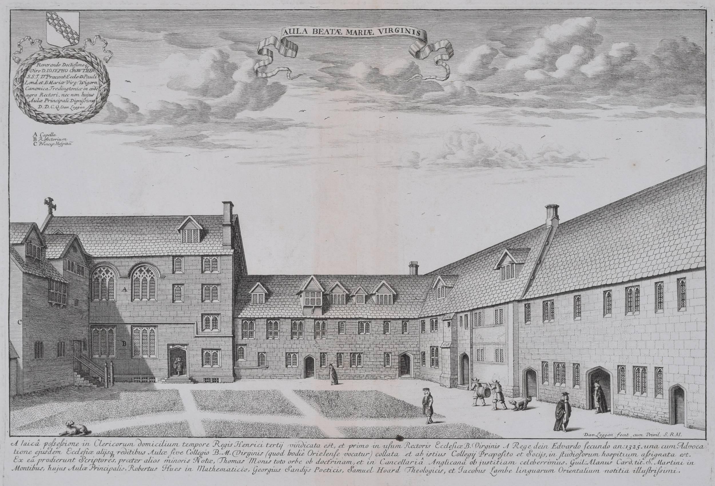 To see our other views of Oxford and Cambridge, scroll down to "More from this Seller" and below it click on "See all from this Seller" - or send us a message if you cannot find the view you want.

David Loggan (1634-1692)
Hall of the Blessed