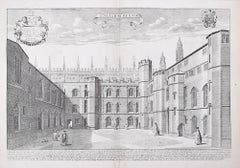 David Loggan King's College Cambridge engraving 1690