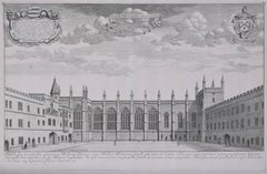 David Loggan: New College, Oxford, Kupferstich, 1690