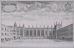 David Loggan: New College, Oxford 1690 engraving