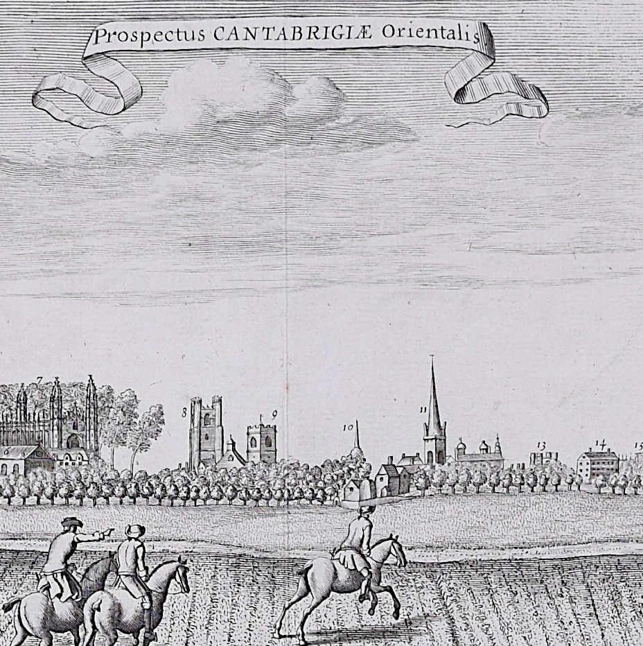David Loggan, Prospekt Cantabrigiae Orientalis & Occidentalis im Angebot 1