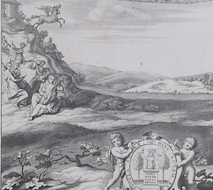 David Loggan: University of Cambridge Engraving 1690 Frontispiece and Dedication For Sale 2