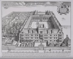 David Loggan Wadham College Oxford Collegium Wadhamense 1675 engraving