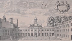 Emmanuel College, Cambridge David Loggan 1690 engraving