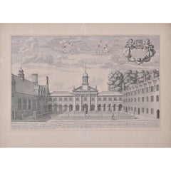 Emmanuel College, Cambridge David Loggan 1690 engraving