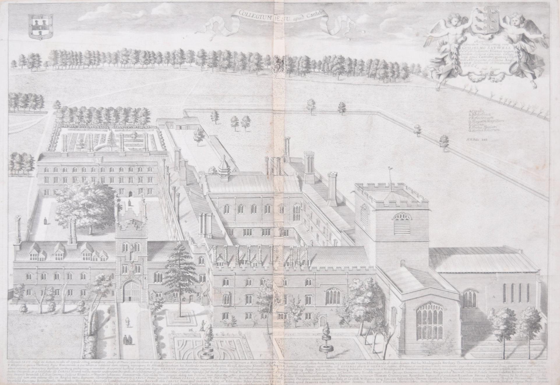 To see our other views of Oxford and Cambridge, scroll down to "More from this Seller" and below it click on "See all from this seller" - or send us a message if you cannot find the view you want.

David Loggan (1634 - 1692)
Jesus College, Cambridge