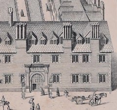 Magdalene College, Cambridge engraving by David Loggan