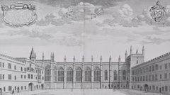 New College, Oxford engraving by David Loggan