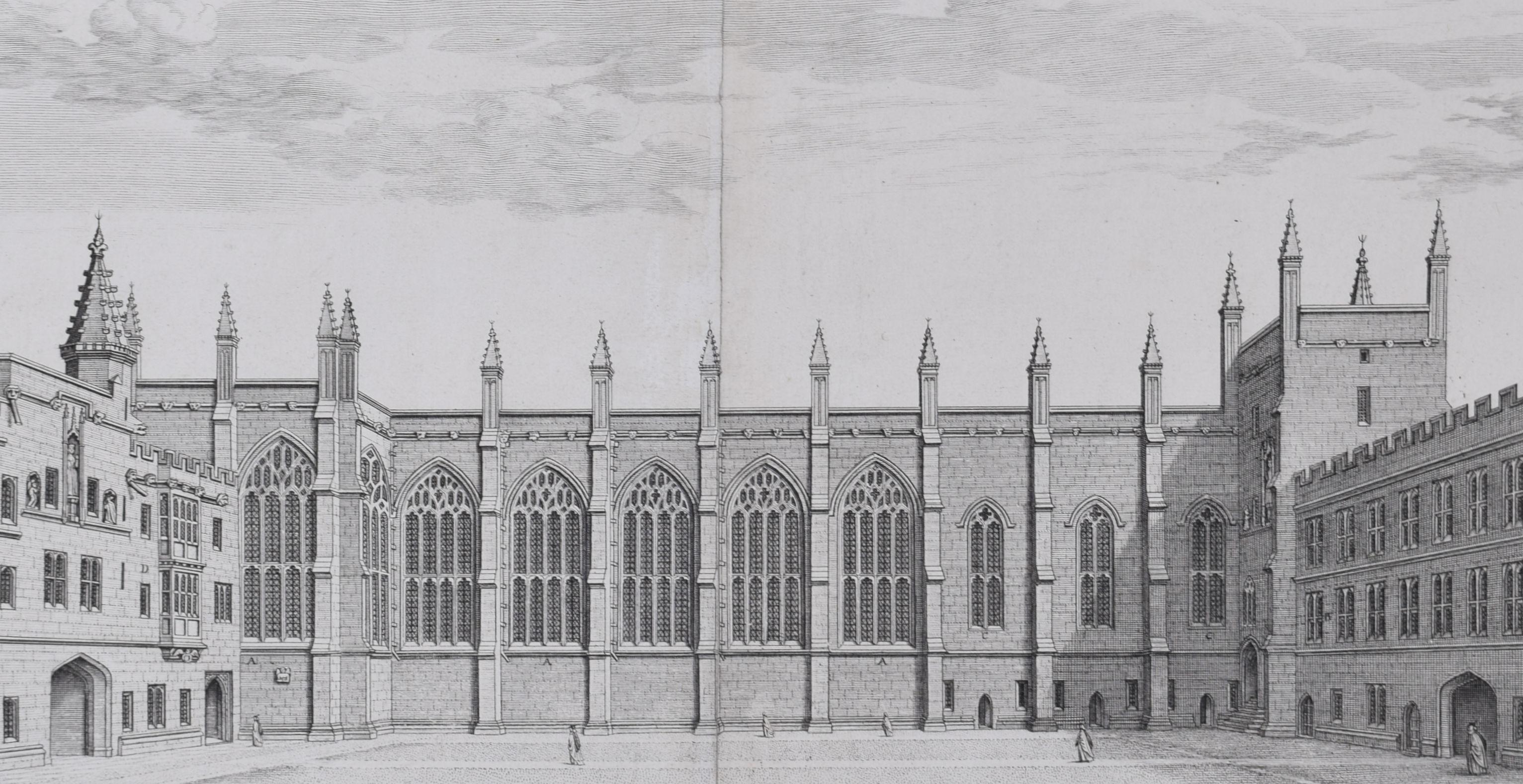 New College, Oxford engraving by David Loggan For Sale 1