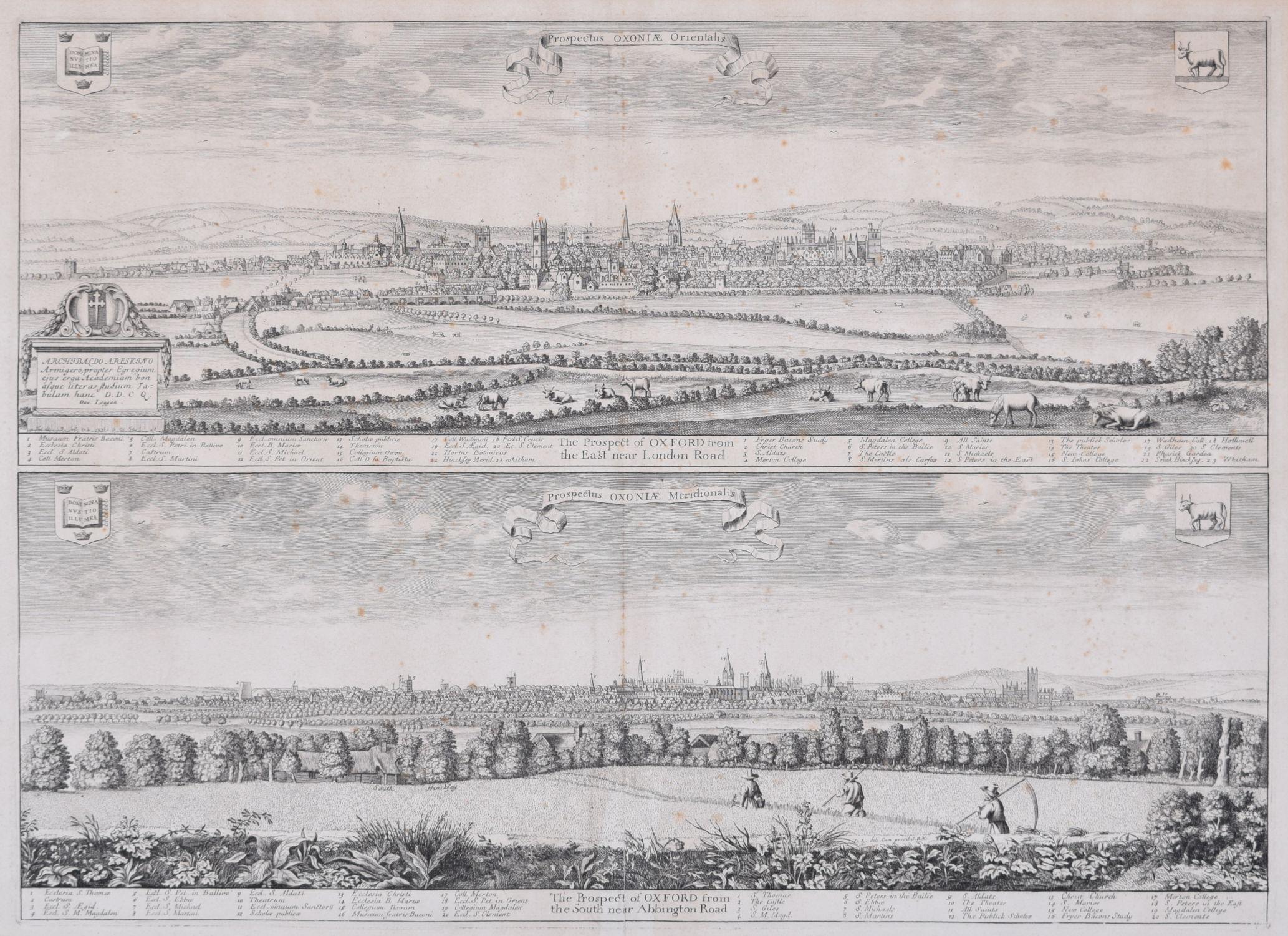 To see our other views of Oxford and Cambridge, scroll down to "More from this Seller" and below it click on "See all from this Seller" - or send us a message if you cannot find the view you want.

David Loggan (1634-1692)
Prospectus Oxoniae