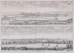 Oxford 1675 engraving by David Loggan Prospectus Oxoniae Orientalis