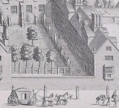 Sidney Sussex, Cambridge, engraving by David Loggan