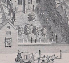 Sidney Sussex College, Cambridge engraving by David Loggan