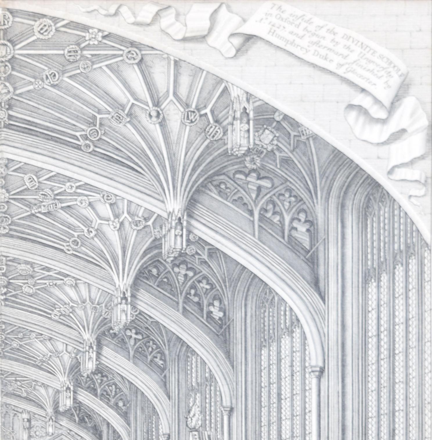 The Divinity School, University of Oxford David Loggan 1675 engraving For Sale 2