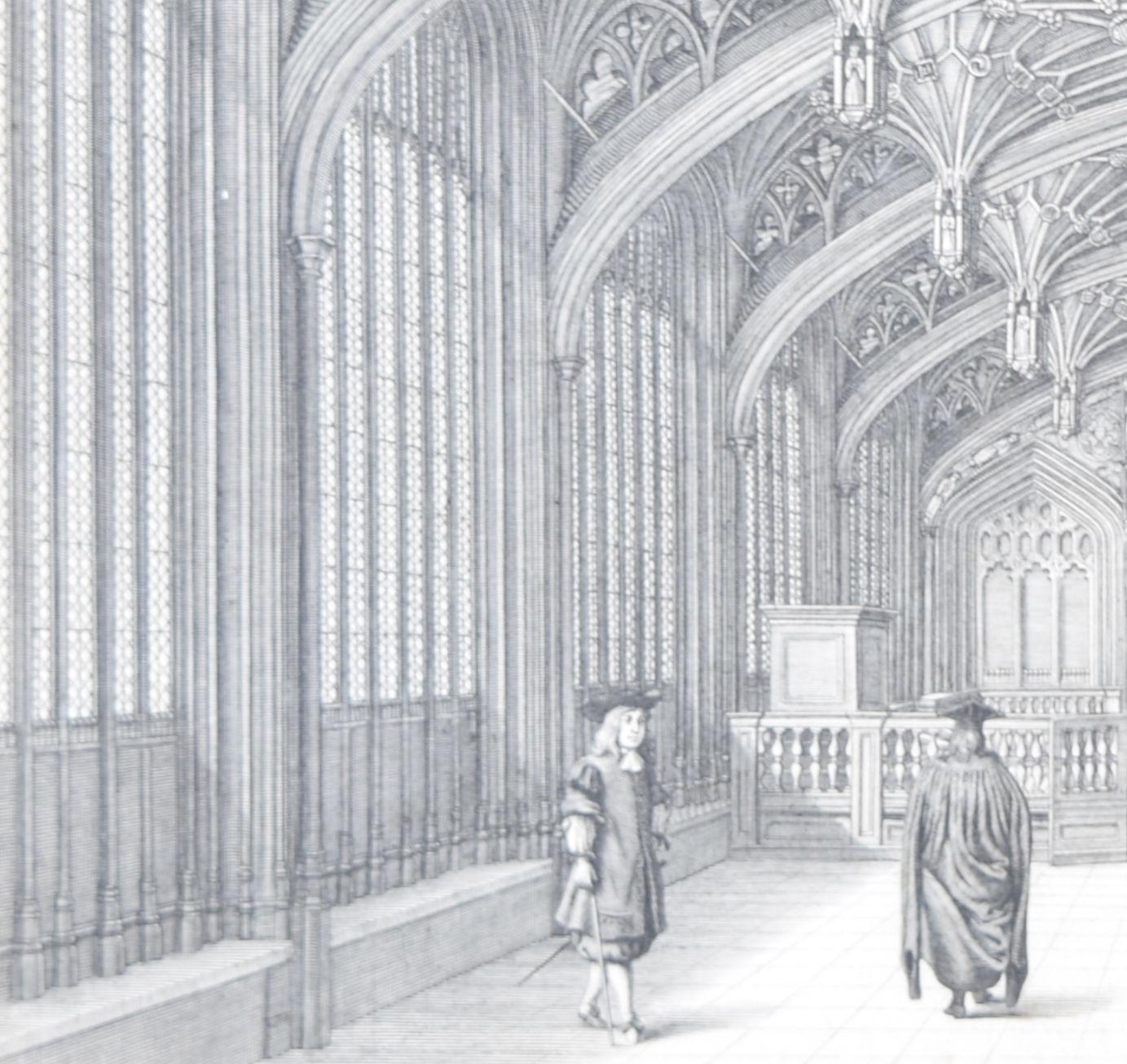 The Divinity School, University of Oxford David Loggan 1675 engraving For Sale 3