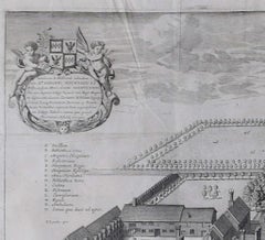 Trinity College, Cambridge engraving by David Loggan