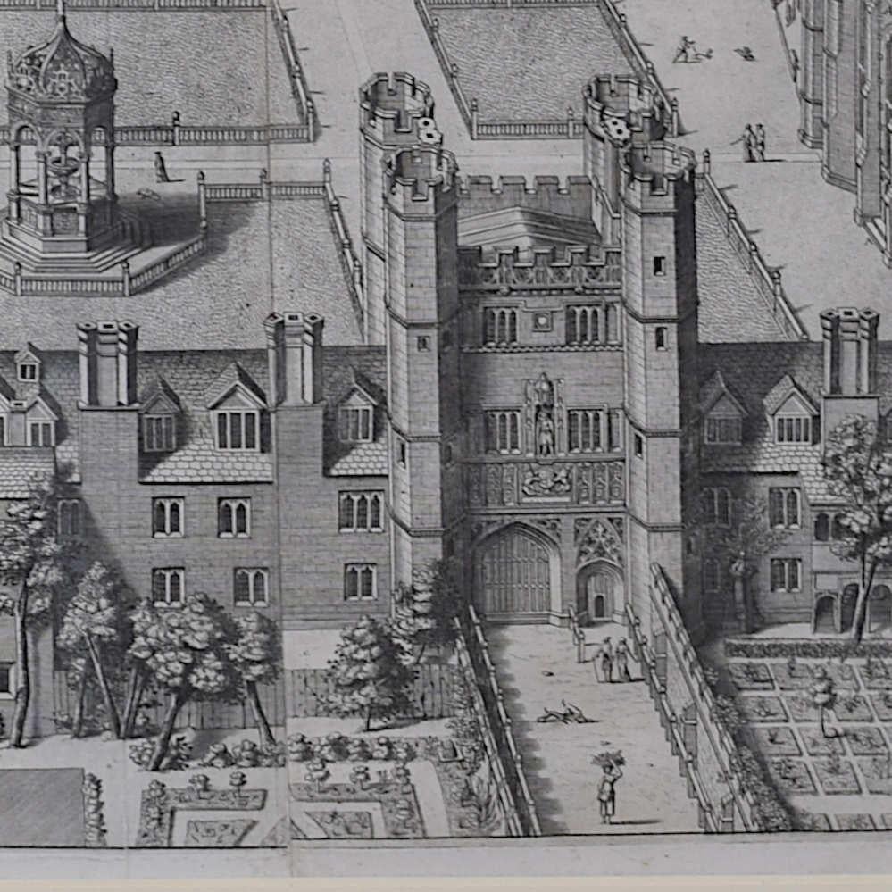 Trinity College, Cambridge engraving by David Loggan For Sale 3