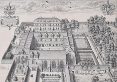 Trinity College, Oxford David Loggan 1705 engraving