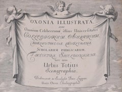 University of Oxford Oxonia Illustrata 1675 engraving by David Loggan