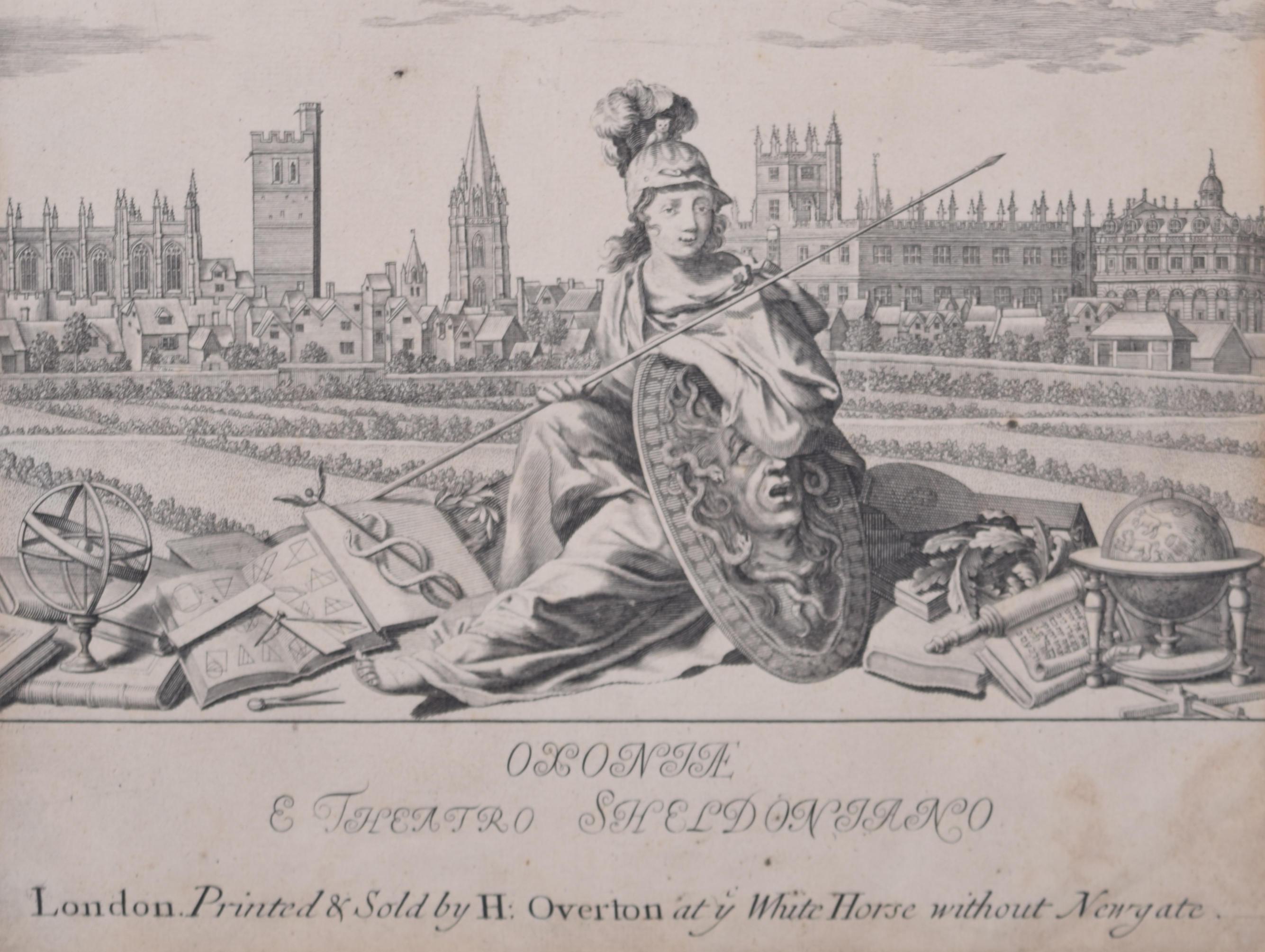 University of Oxford Oxonia Illustrata 1675 engraving by David Loggan For Sale 3