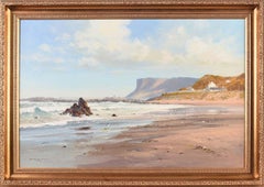 Vintage Painting of the Irish Sea Coastline by British Post-War & Contemporary Artist